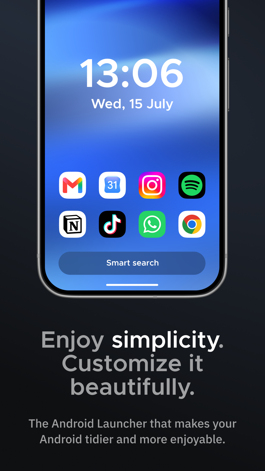 اسکرین شات 1 برنامه Smart Launcher 6 ‧ Home Screen