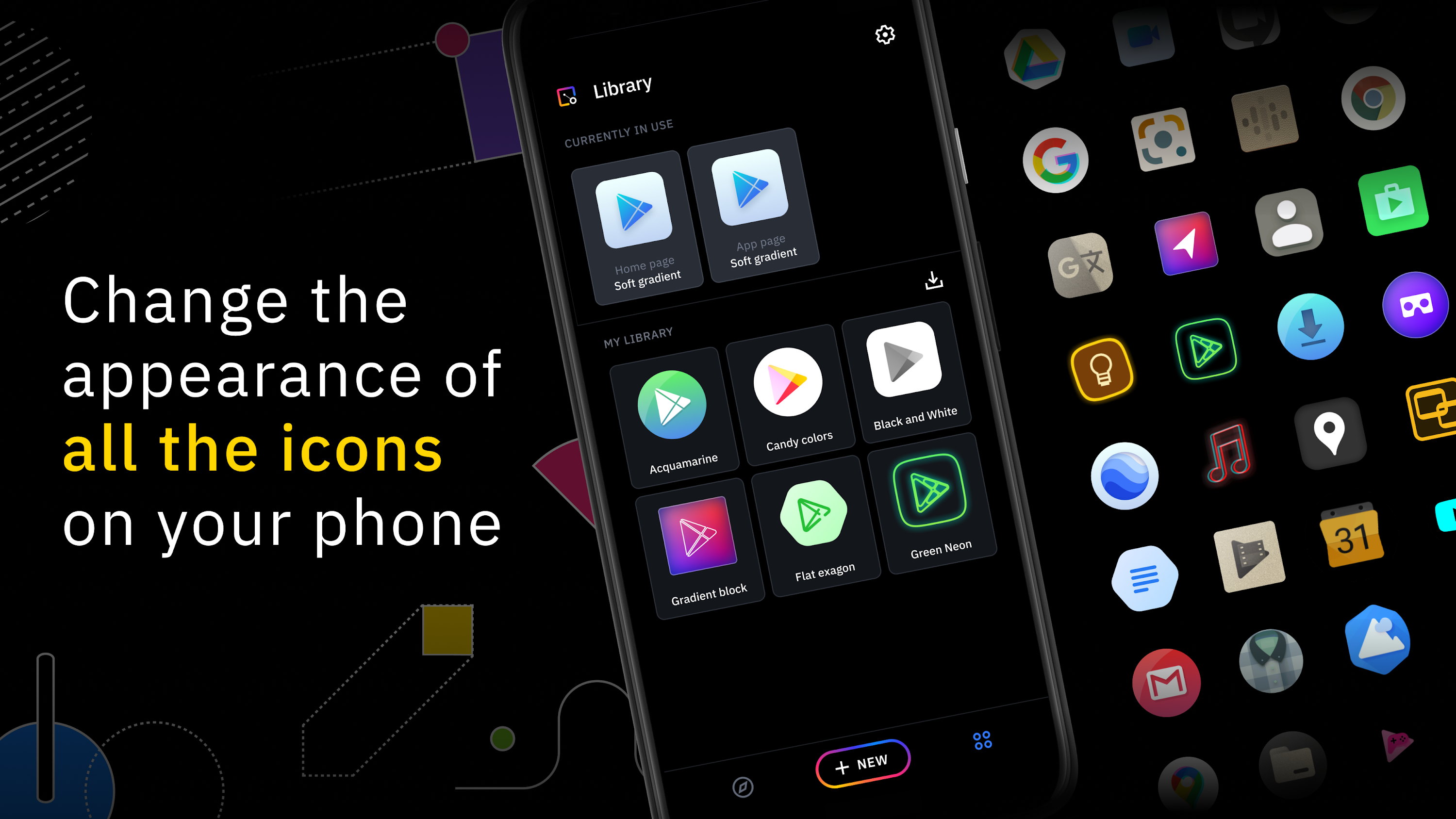 اسکرین شات 1 برنامه Icon Pack Studio