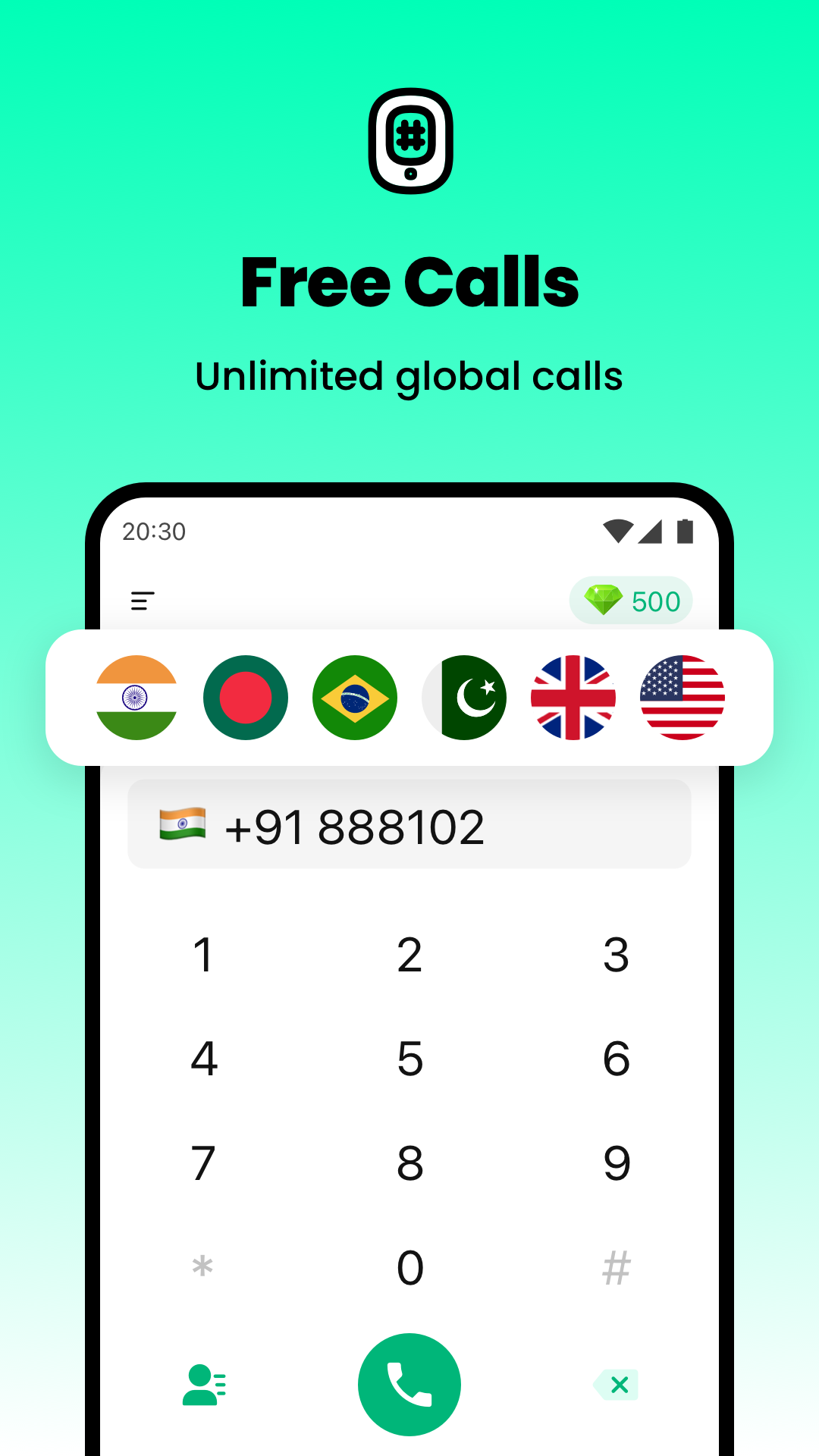 اسکرین شات 2 برنامه Ring Phone Calls - JusCall