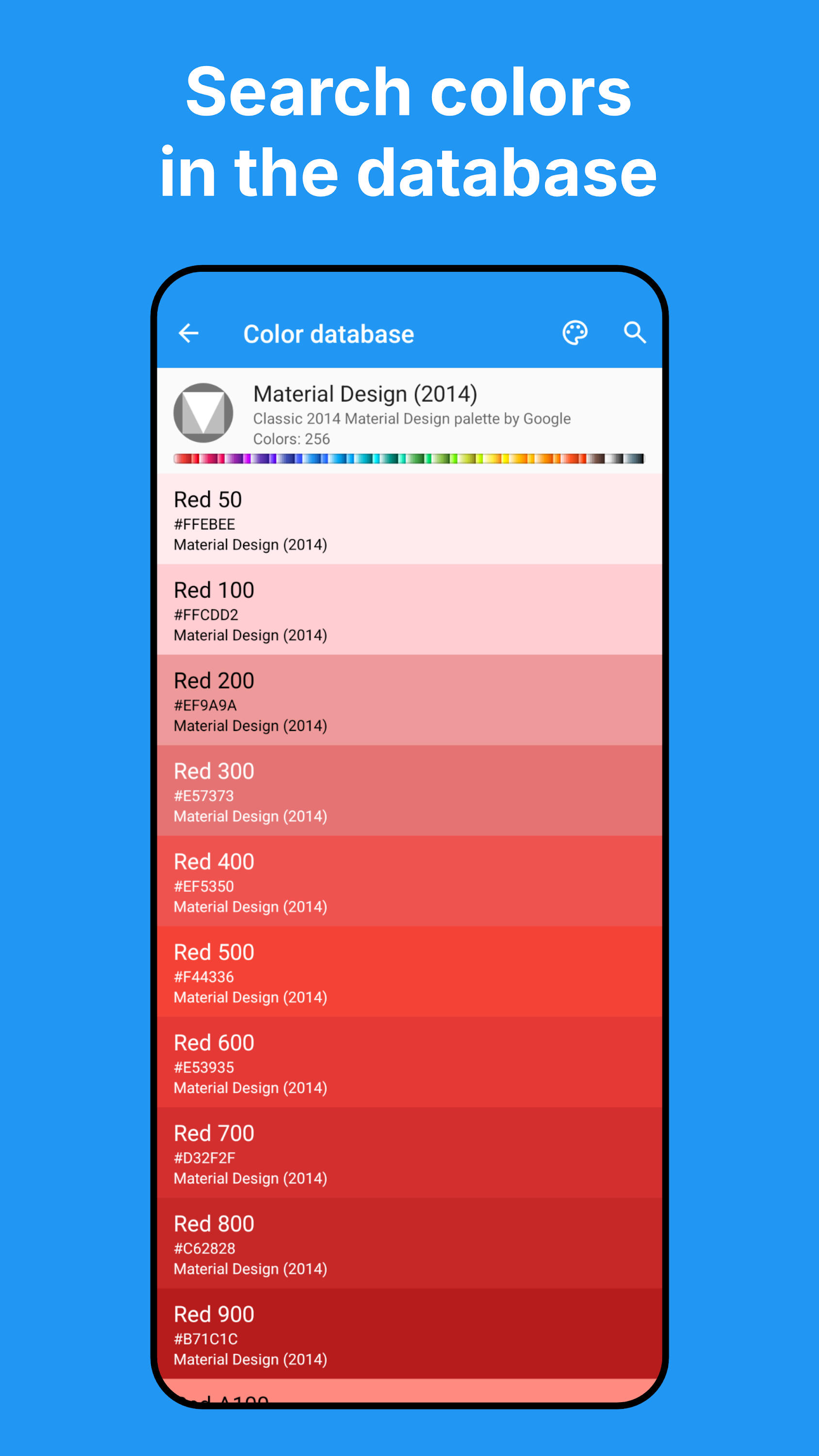 اسکرین شات 5 برنامه Color Picker: Find Name & Code