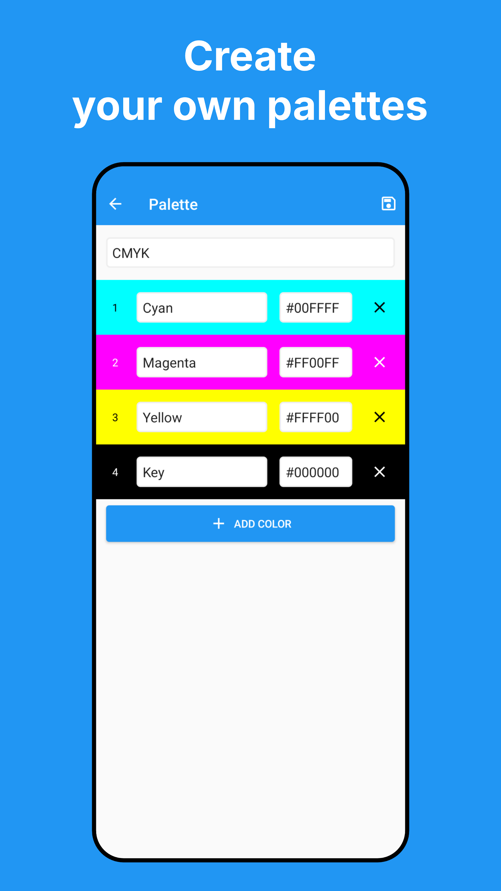 اسکرین شات 7 برنامه Color Picker: Find Name & Code