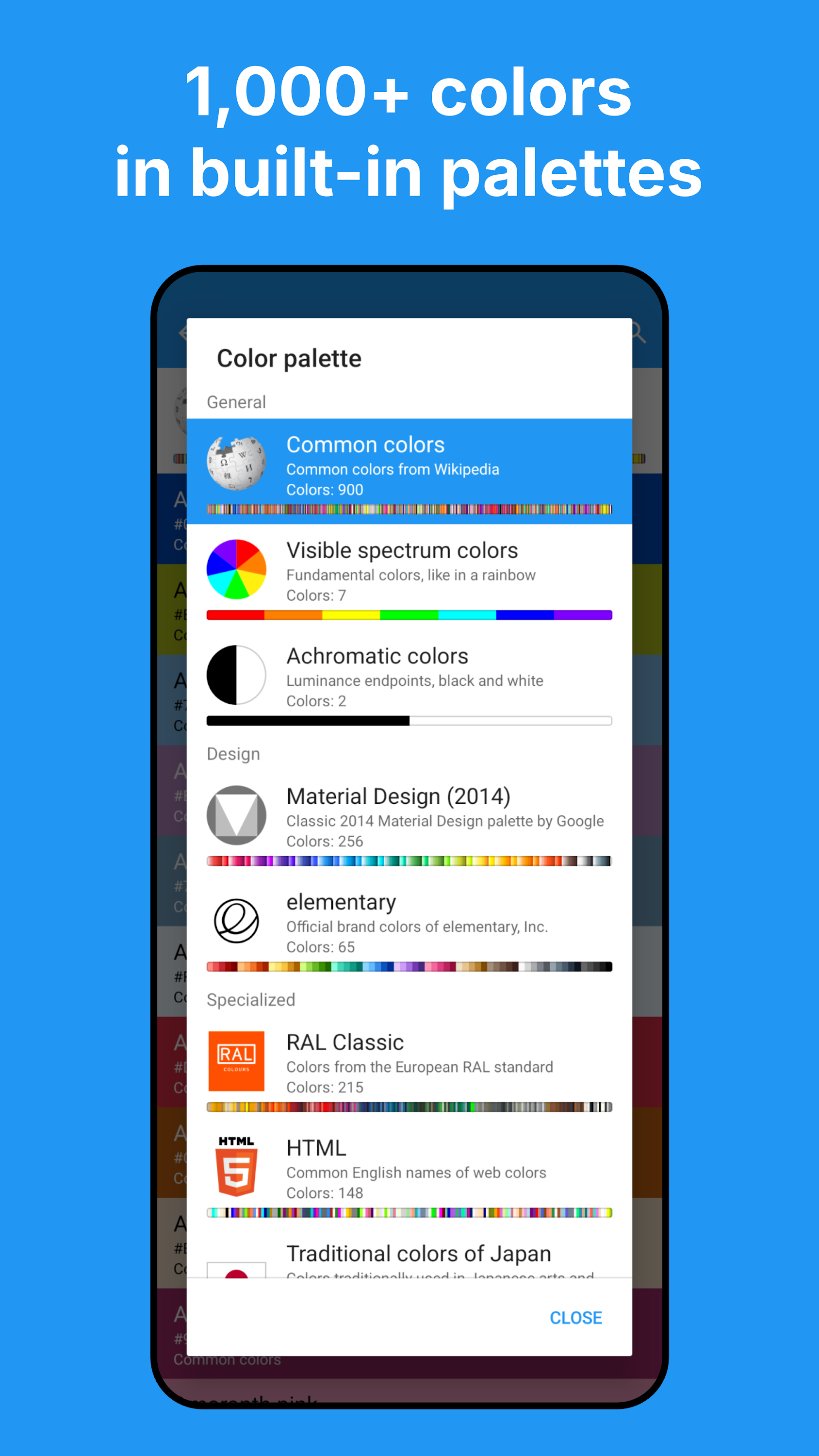 اسکرین شات 6 برنامه Color Picker: Find Name & Code