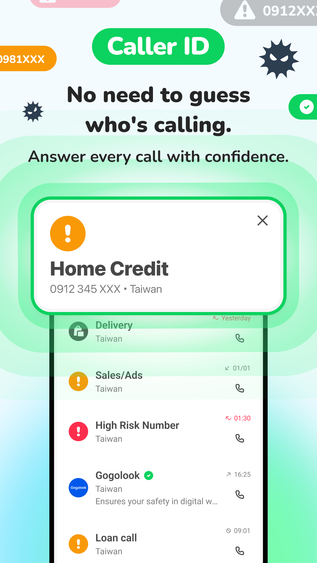اسکرین شات 4 برنامه Whoscall: Caller ID & Block