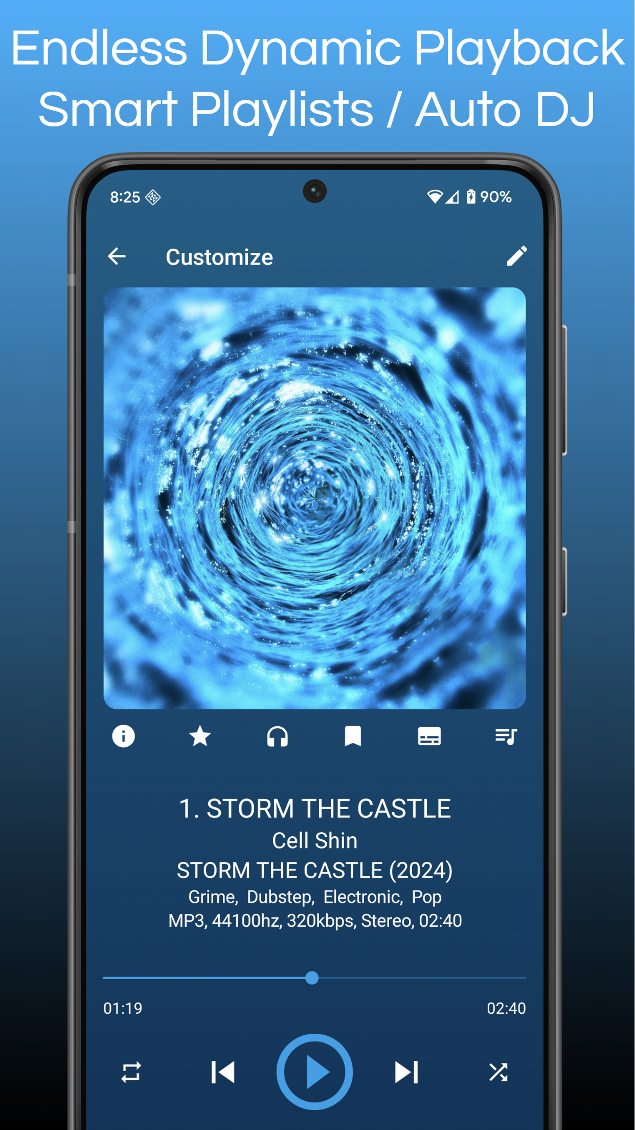 اسکرین شات 3 برنامه GoneMAD Music Player