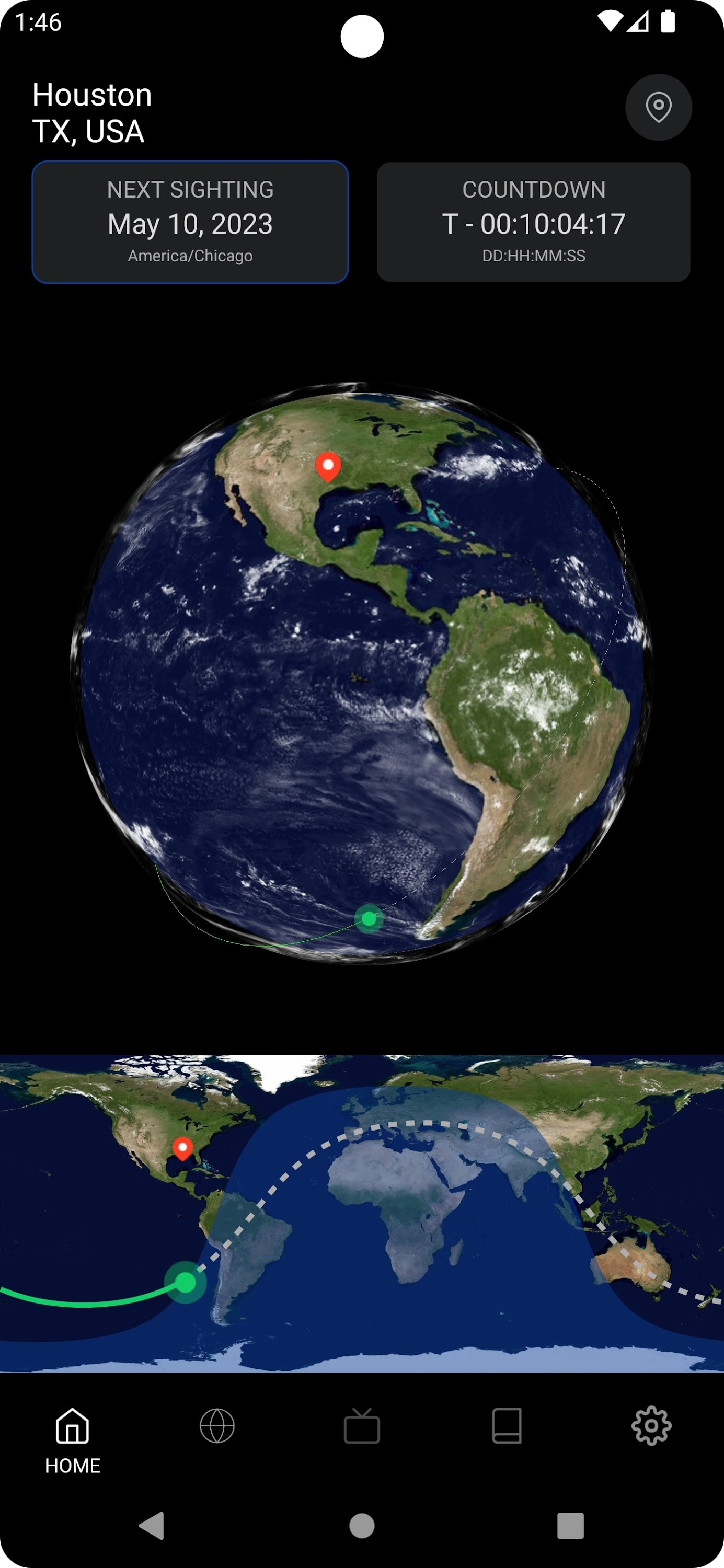 اسکرین شات 1 برنامه Spot the Station