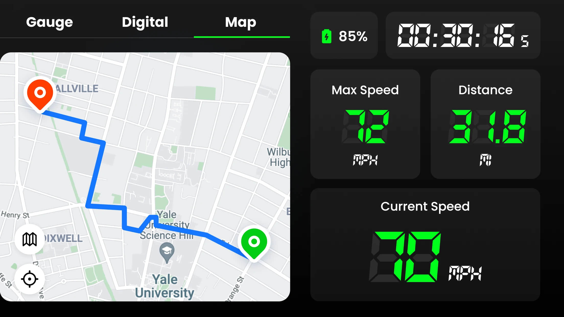 اسکرین شات 7 برنامه Speedometer: GPS Speedometer