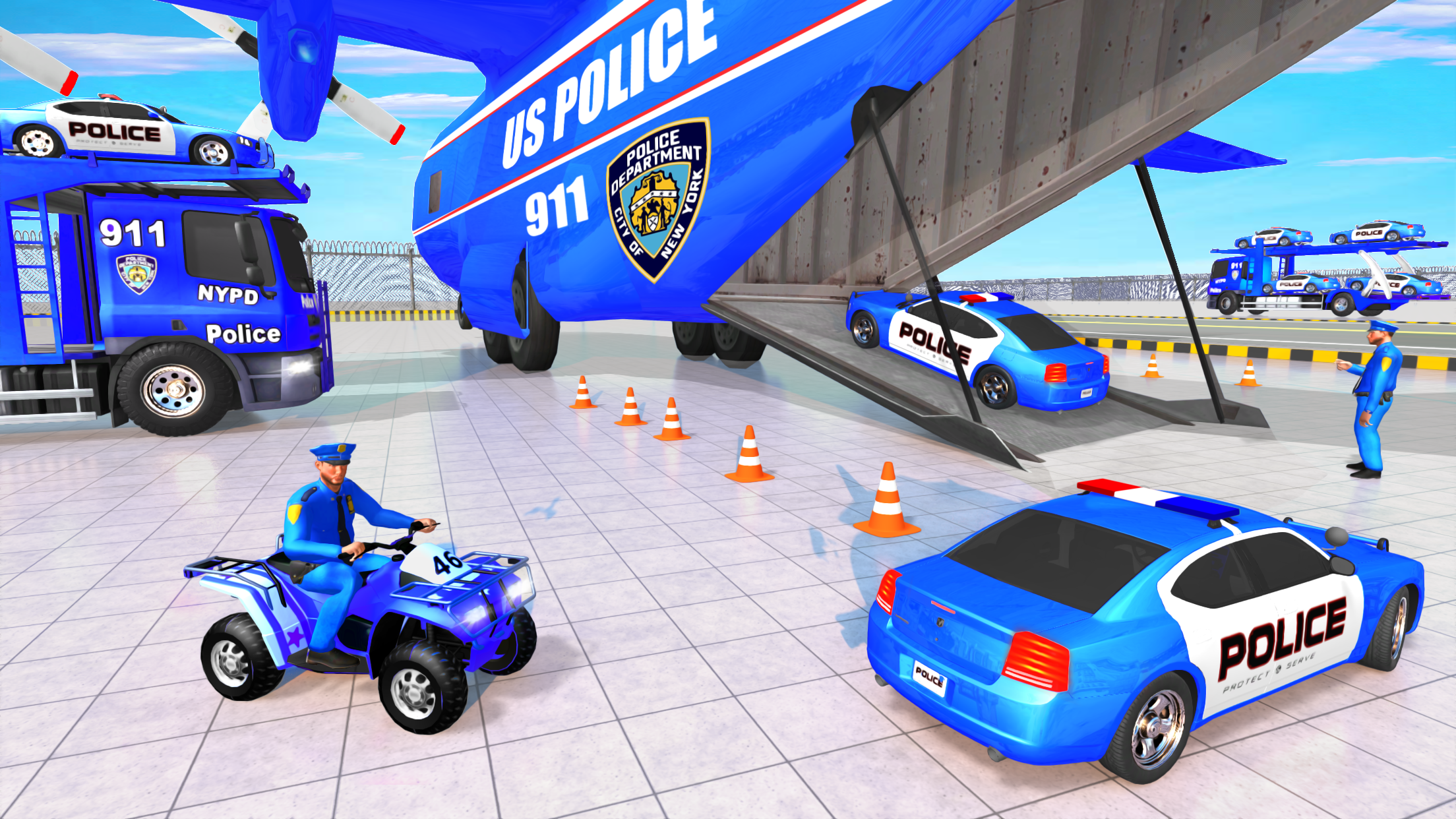 اسکرین شات 4 بازی Police Vehicle Cargo Truck Sim