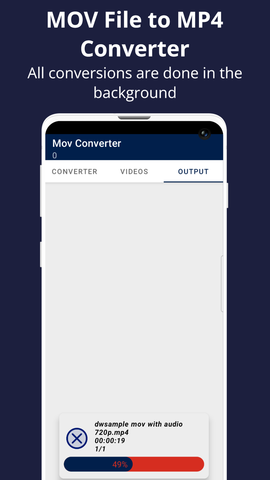 اسکرین شات 4 برنامه Mov To Mp4 Converter