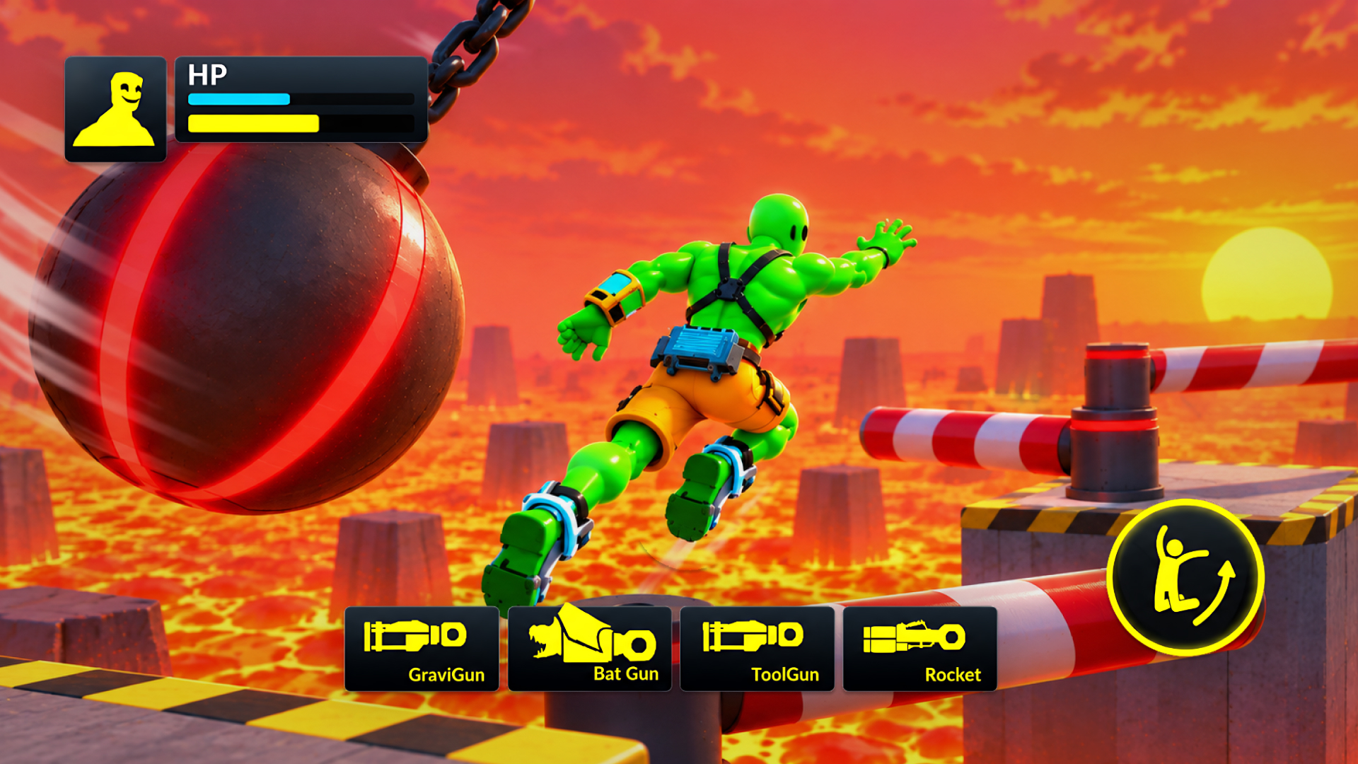 اسکرین شات 2 بازی Green Sandbox Ragdoll