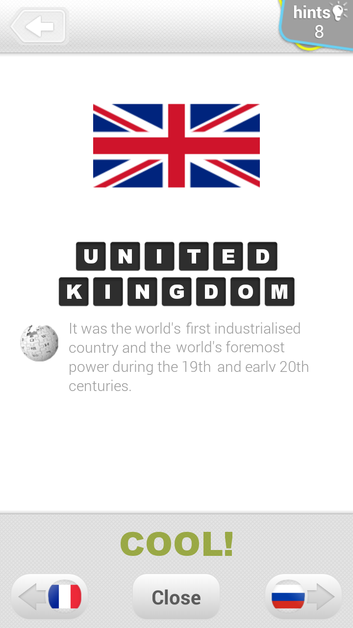 اسکرین شات 5 بازی Flags Quiz - World Countries