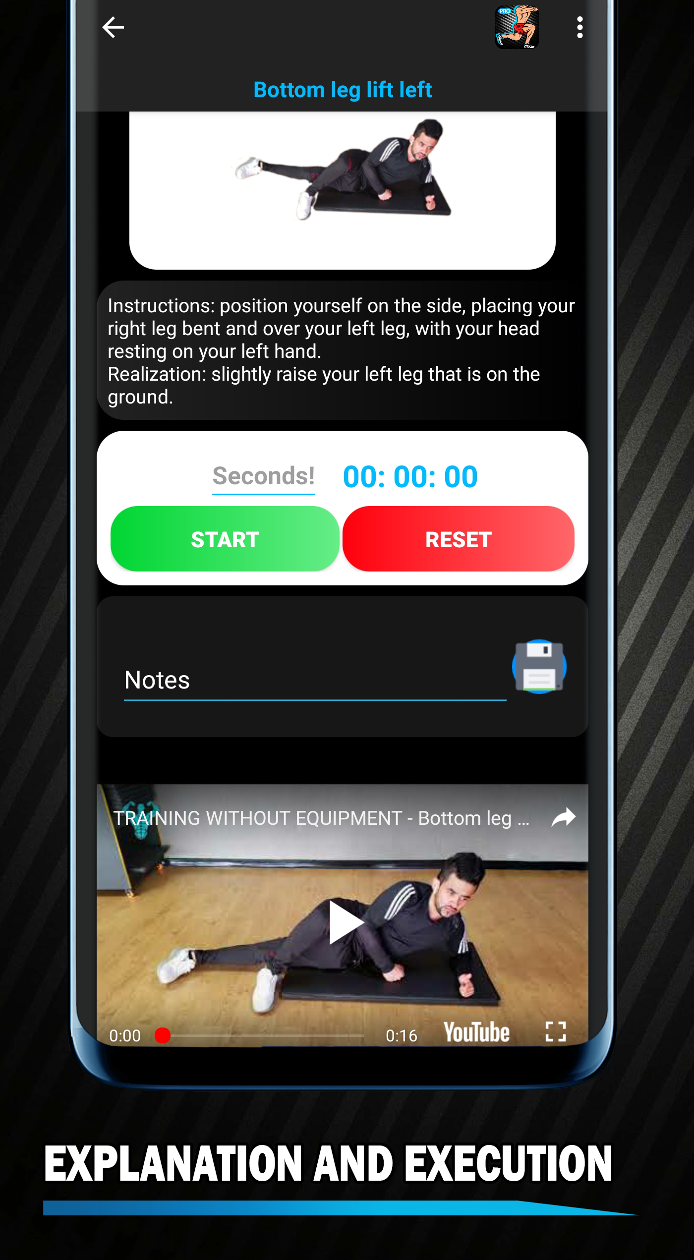 اسکرین شات 3 برنامه Leg Workout - No Equipment