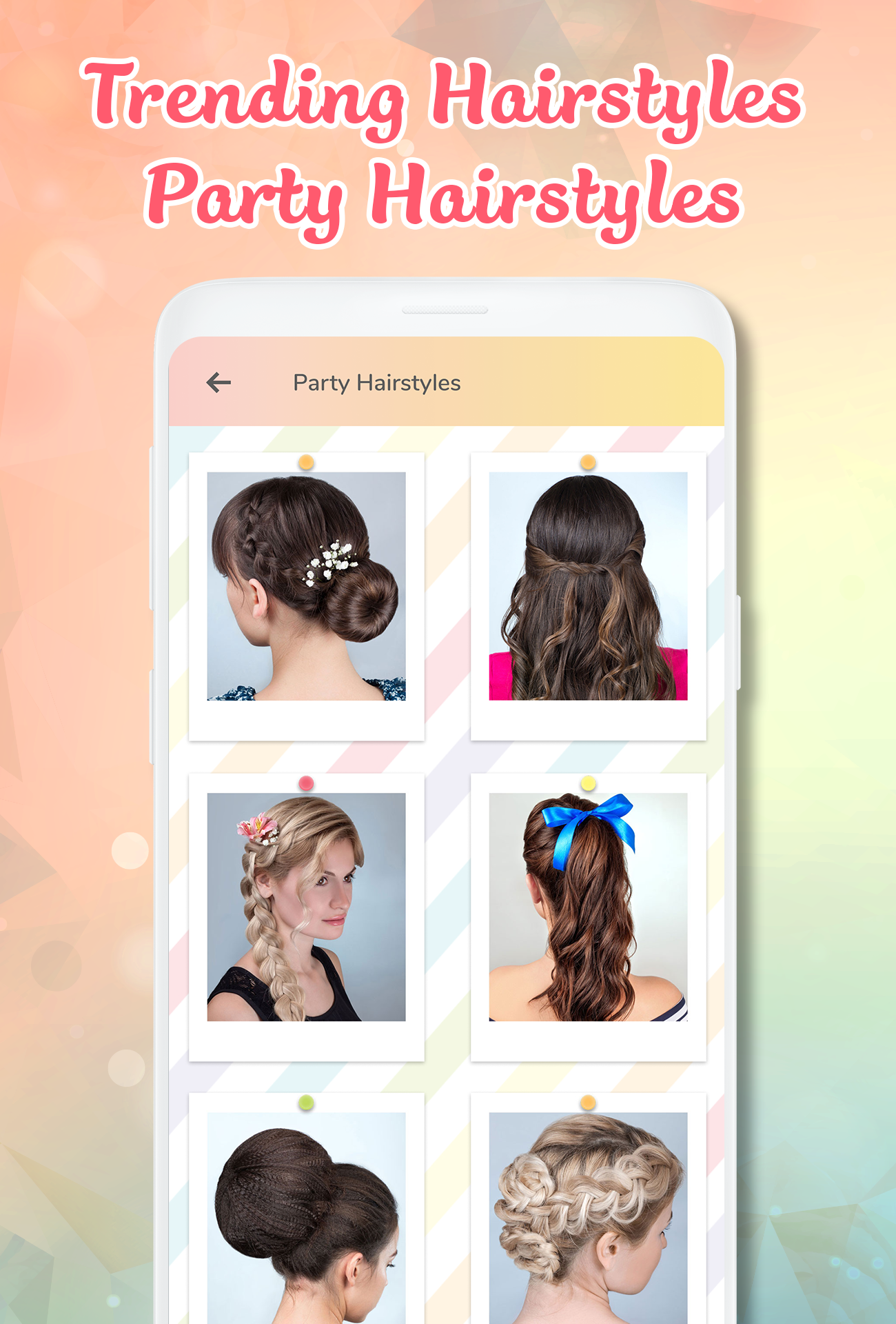 اسکرین شات 6 برنامه Hairstyles step by step