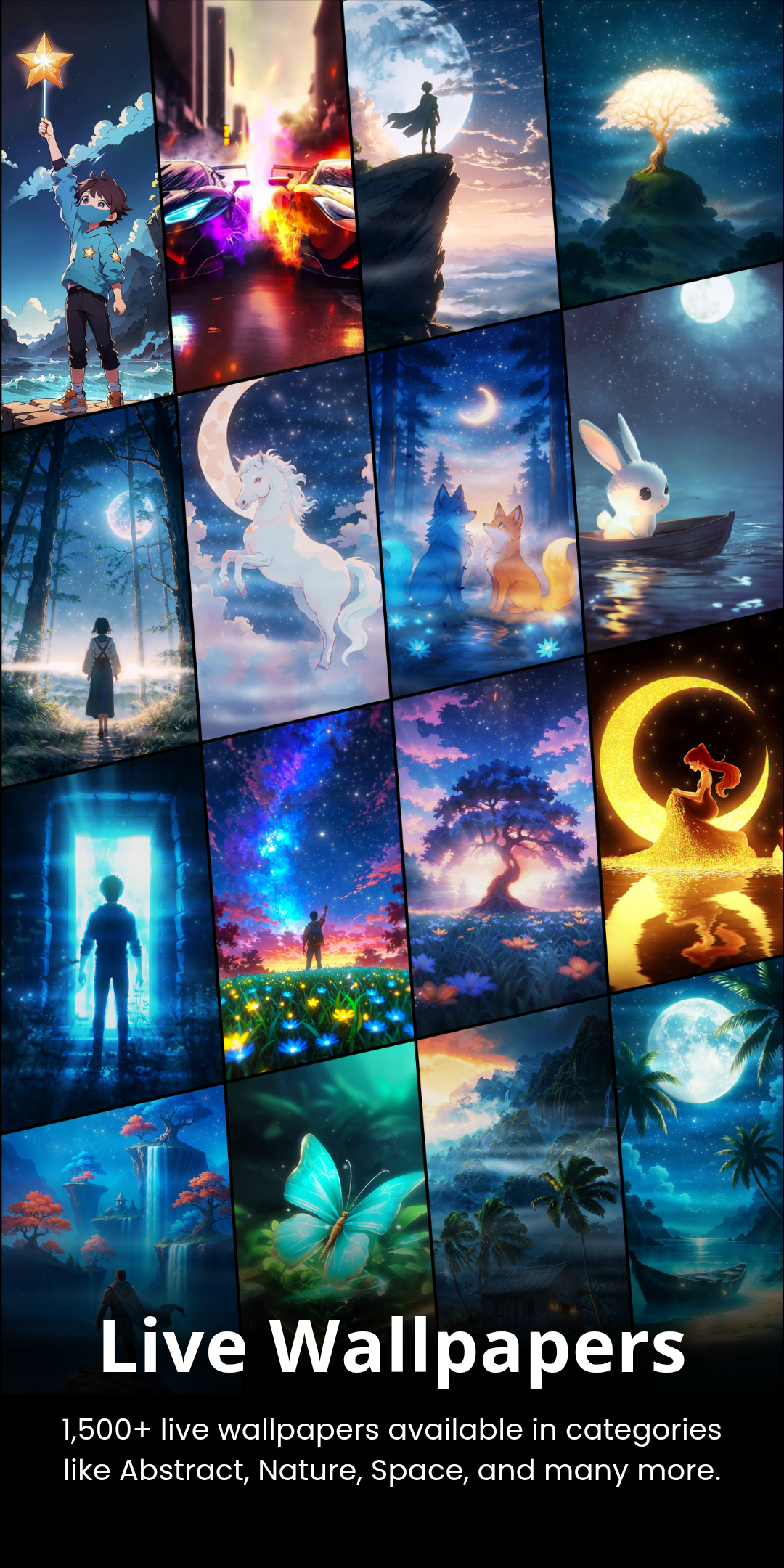 اسکرین شات 1 برنامه Live Wallpapers, 4K Wallpapers