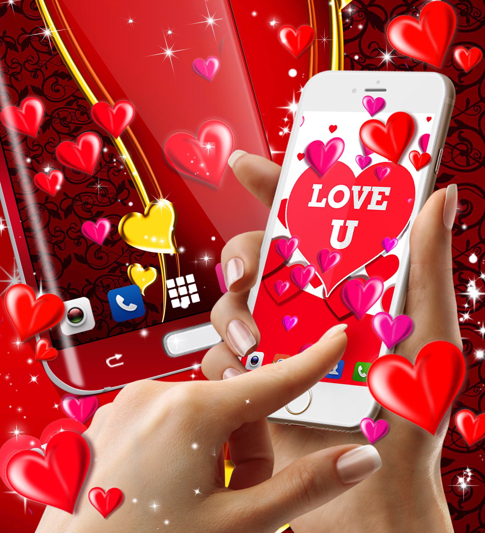 اسکرین شات 7 برنامه I love you live wallpaper