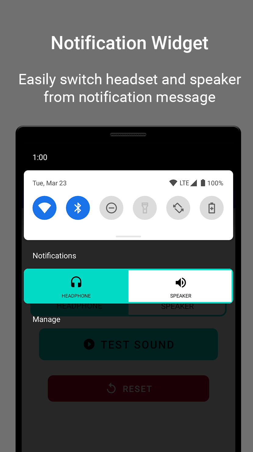 اسکرین شات 2 برنامه Disable Headphone, HDST Toggle