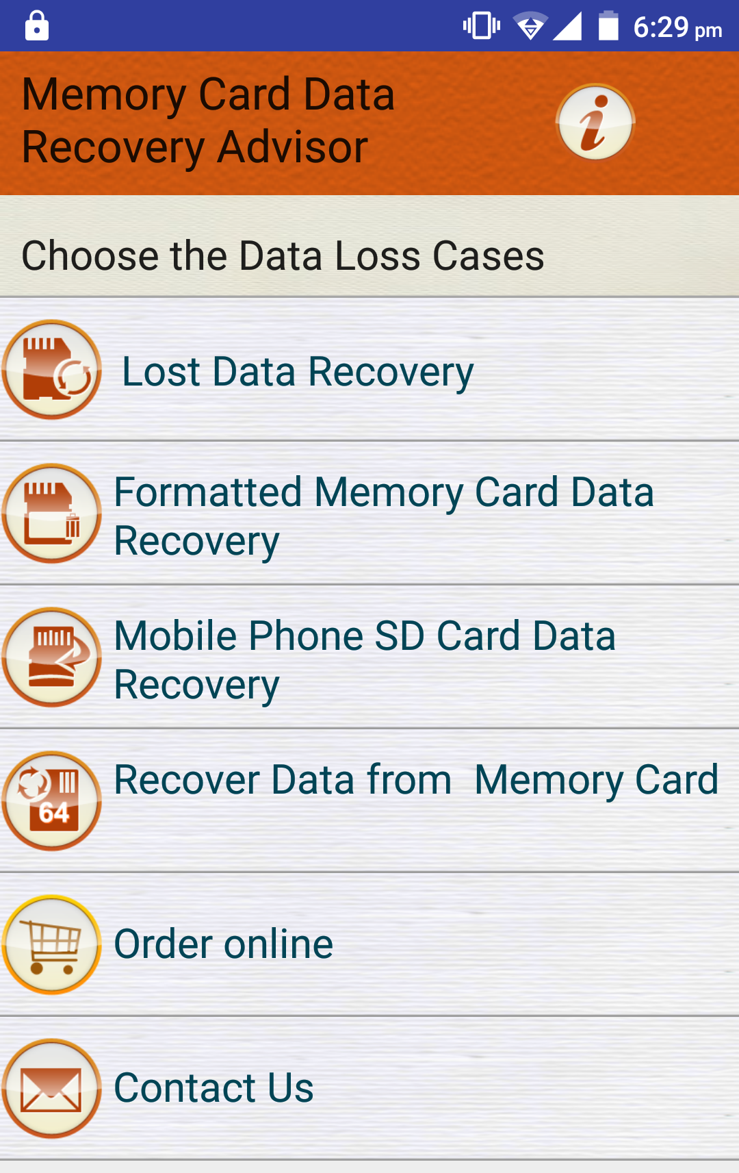 اسکرین شات 1 برنامه Memory Card Recovery & Repair