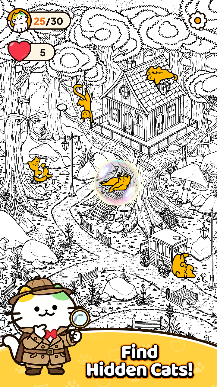 اسکرین شات 1 بازی Find Cats: Spot Hidden Object