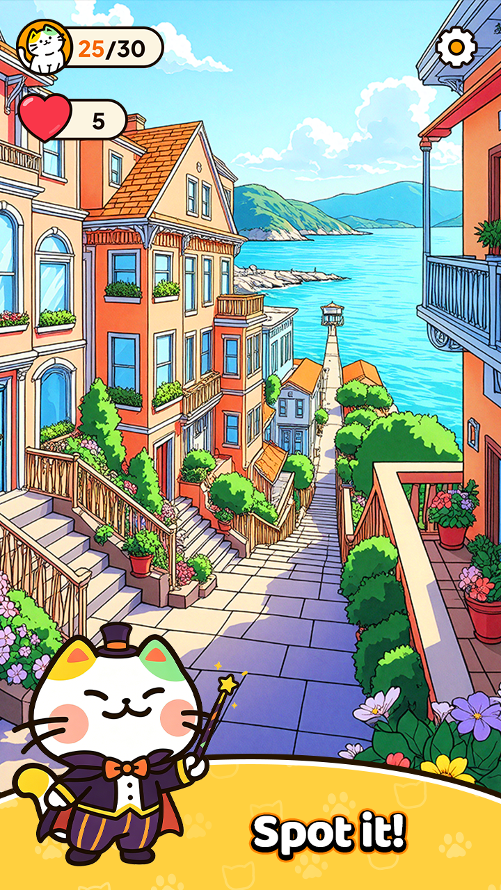 اسکرین شات 5 بازی Find Cats: Spot Hidden Object