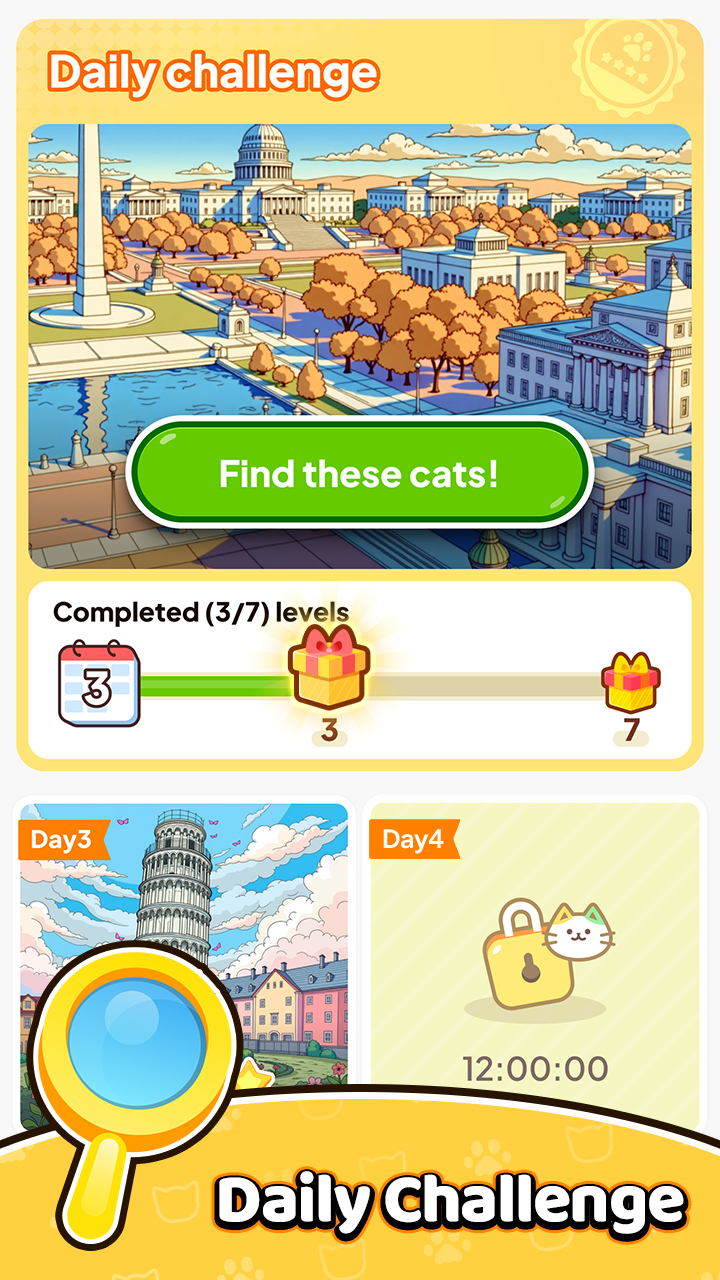 اسکرین شات 6 بازی Find Cats: Spot Hidden Object