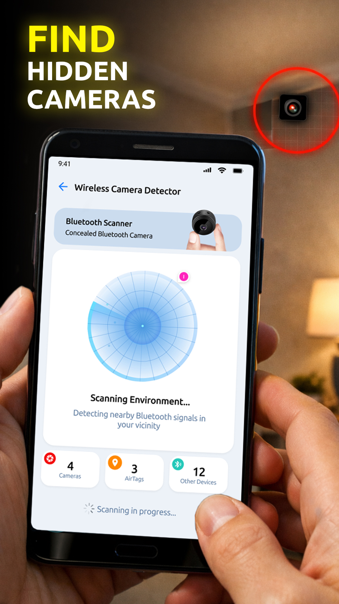 اسکرین شات 2 برنامه Hidden Device Camera Detector