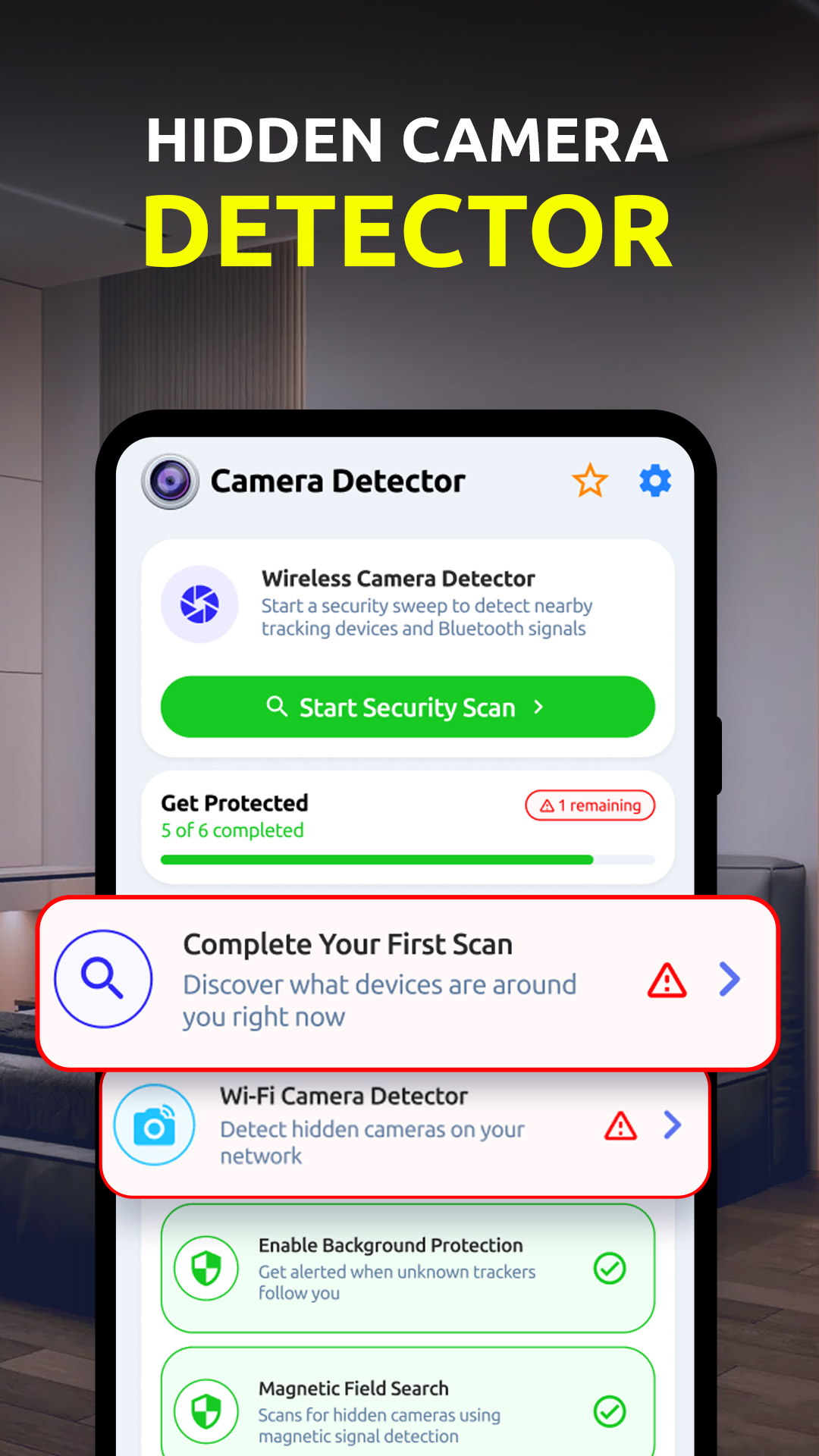 اسکرین شات 3 برنامه Hidden Device Camera Detector
