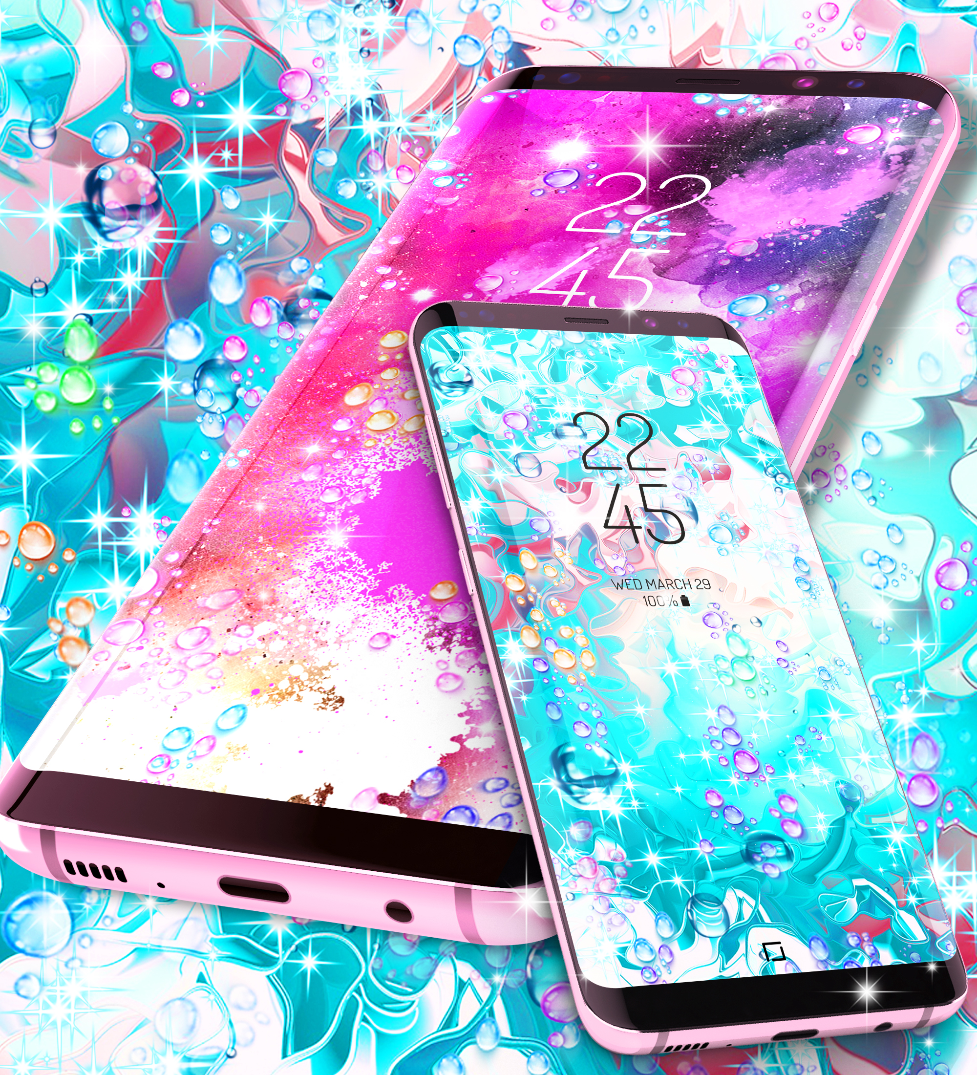 اسکرین شات 6 برنامه Watercolor live wallpapers