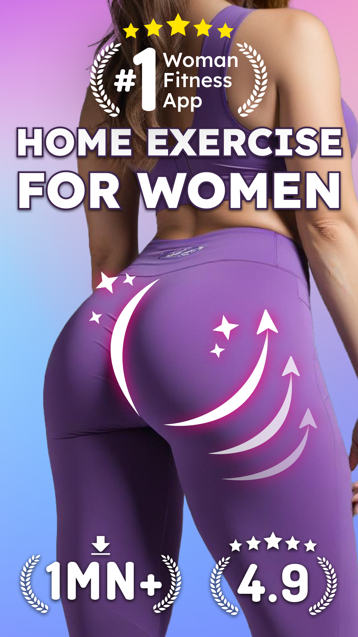 اسکرین شات 1 برنامه Home Workouts for Women, UpFit