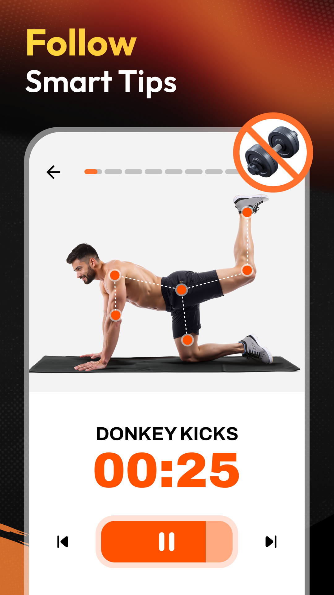 اسکرین شات 6 برنامه Home Workout App: Fitness
