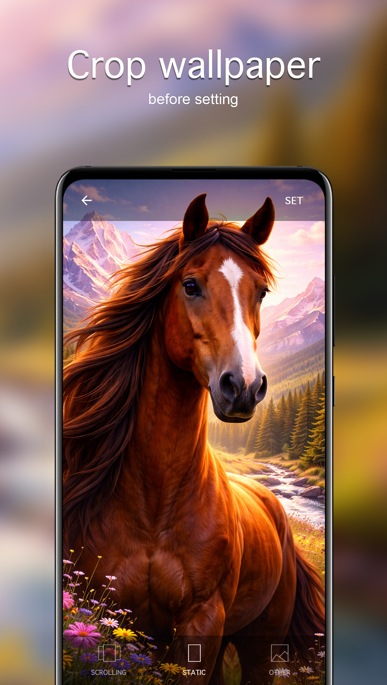 اسکرین شات 4 برنامه Horse Wallpapers 4K