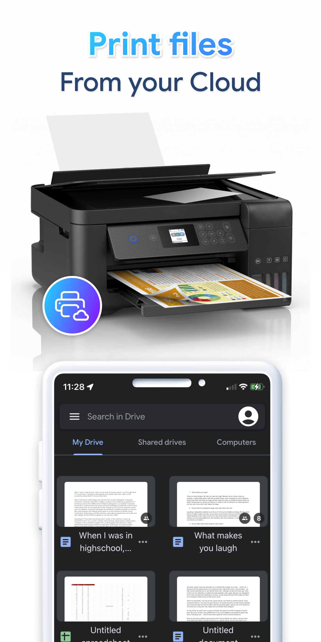 اسکرین شات 4 برنامه Smart Printer: Print & Scan