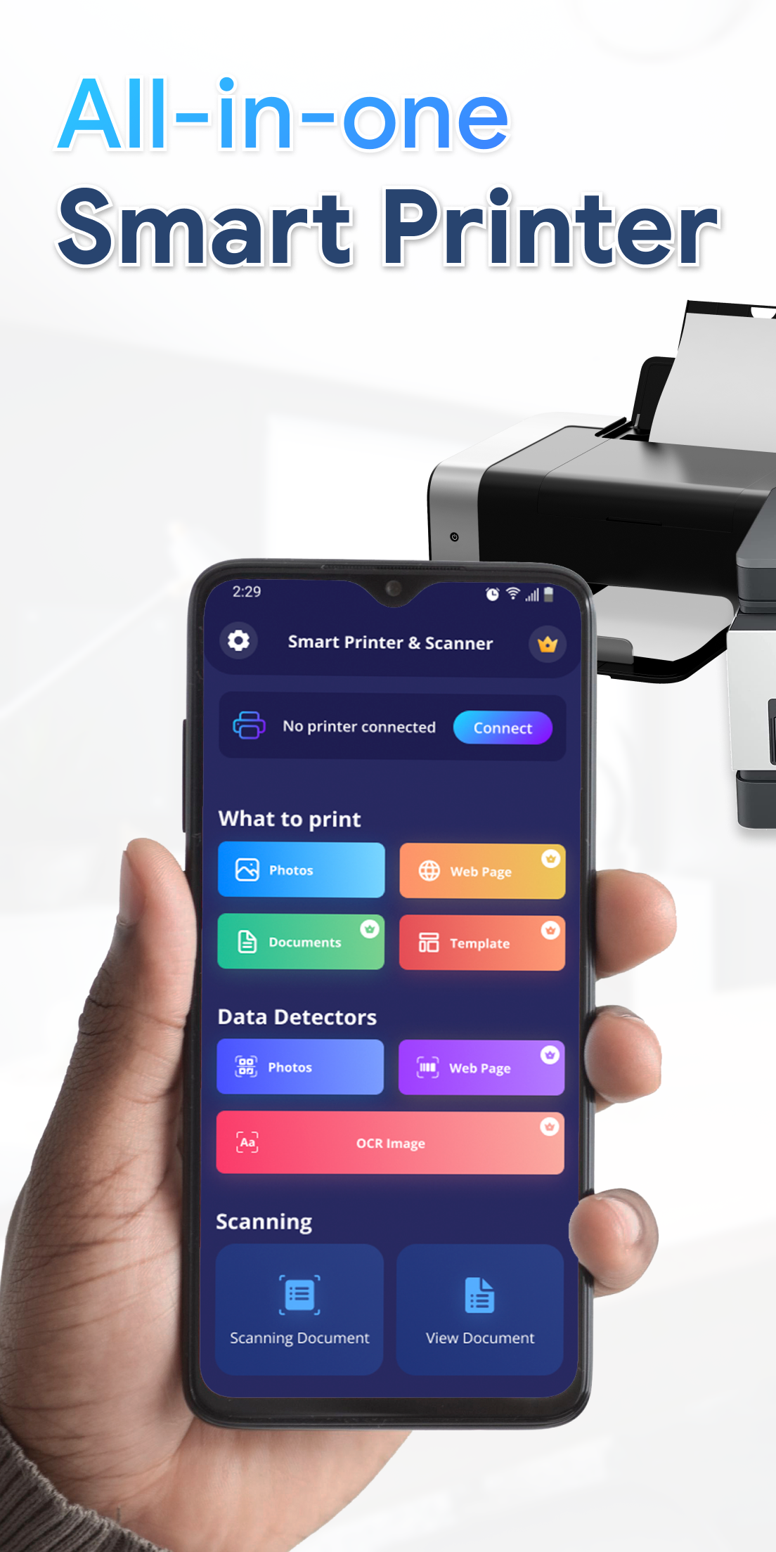 اسکرین شات 1 برنامه Smart Printer: Print & Scan