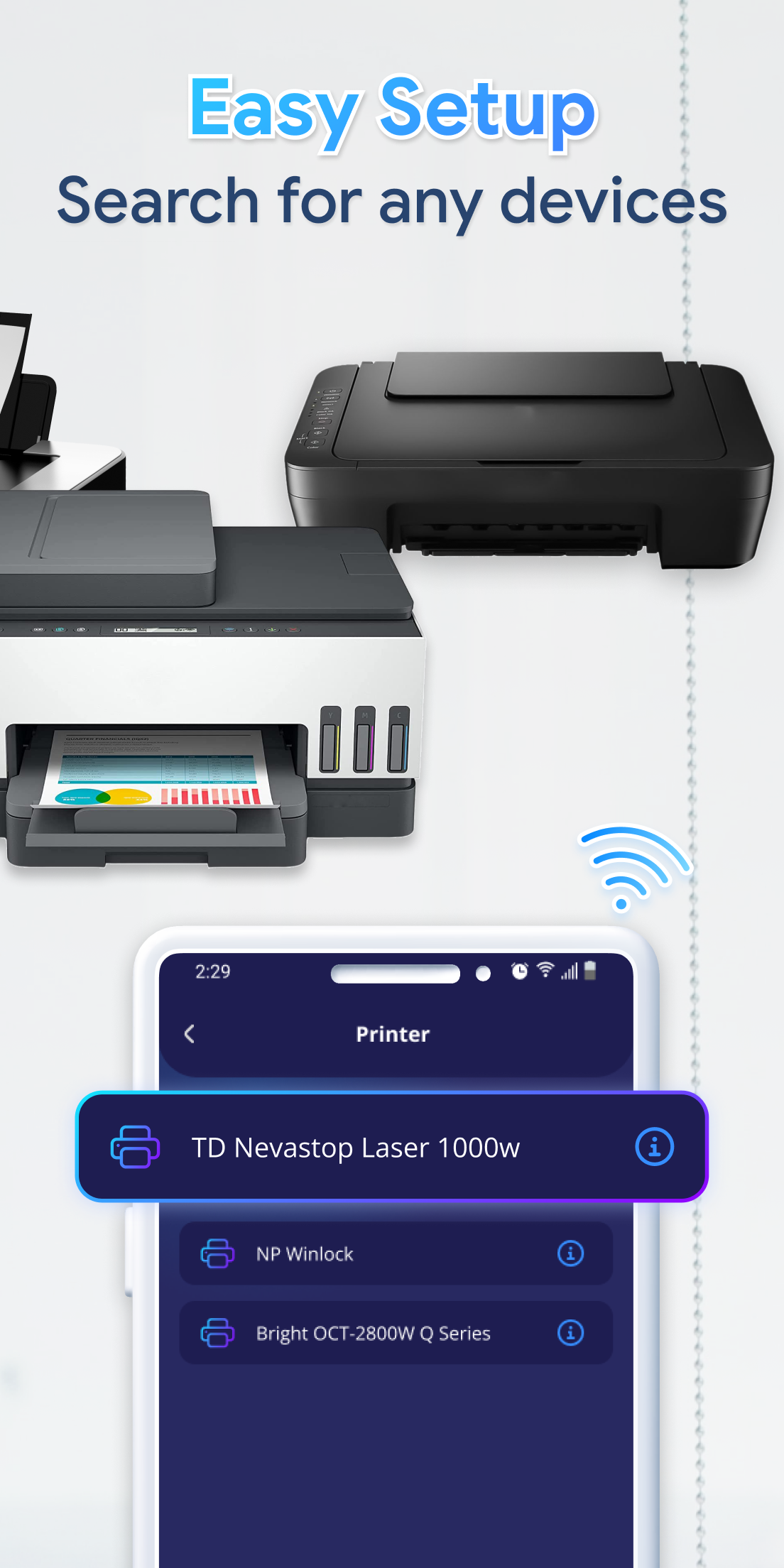 اسکرین شات 2 برنامه Smart Printer: Print & Scan