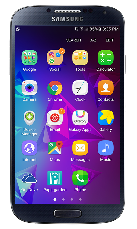 اسکرین شات 3 برنامه P9 Launcher Theme