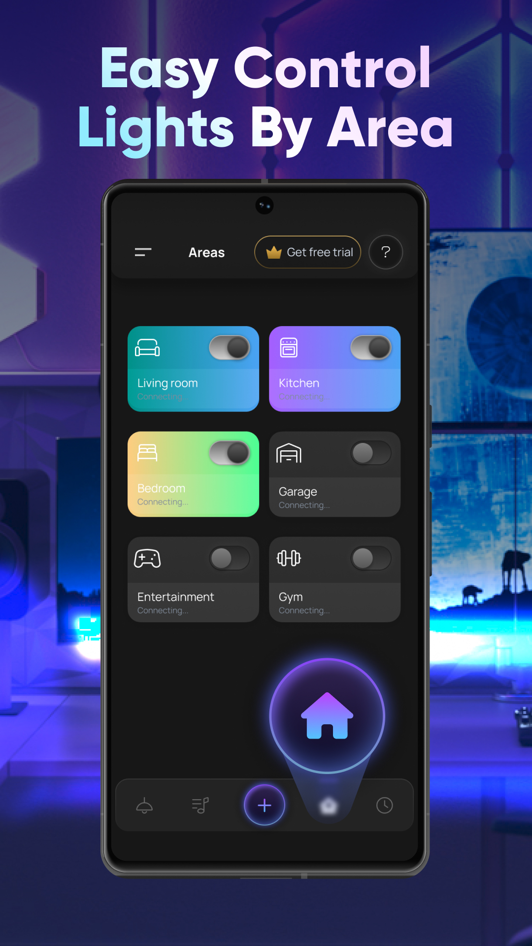 اسکرین شات 4 برنامه Led Light Controller Home App