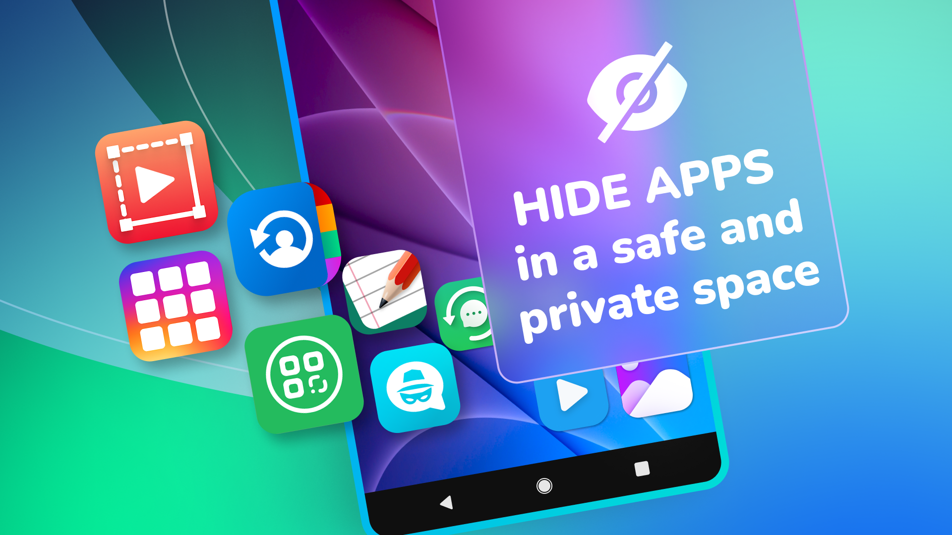 اسکرین شات 7 برنامه Hyde App Hider - Hide Apps
