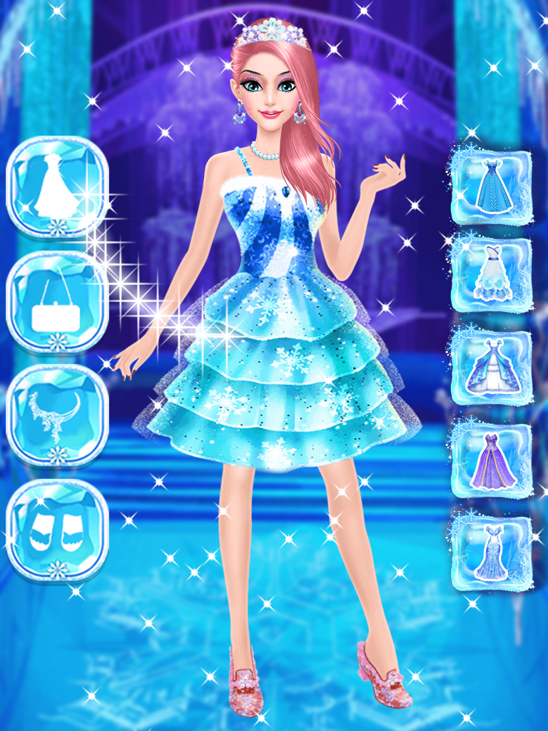اسکرین شات 3 بازی Ice Queen Makeup Salon Games For Girls