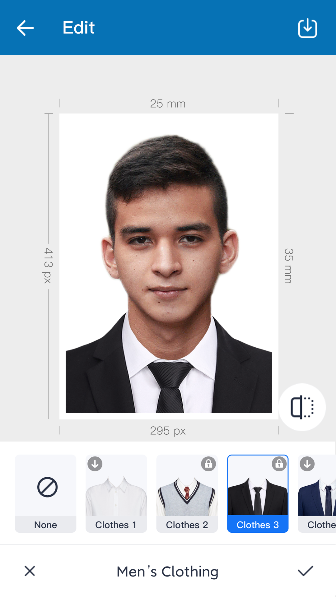 اسکرین شات 3 برنامه ID Photo & Passport Portrait