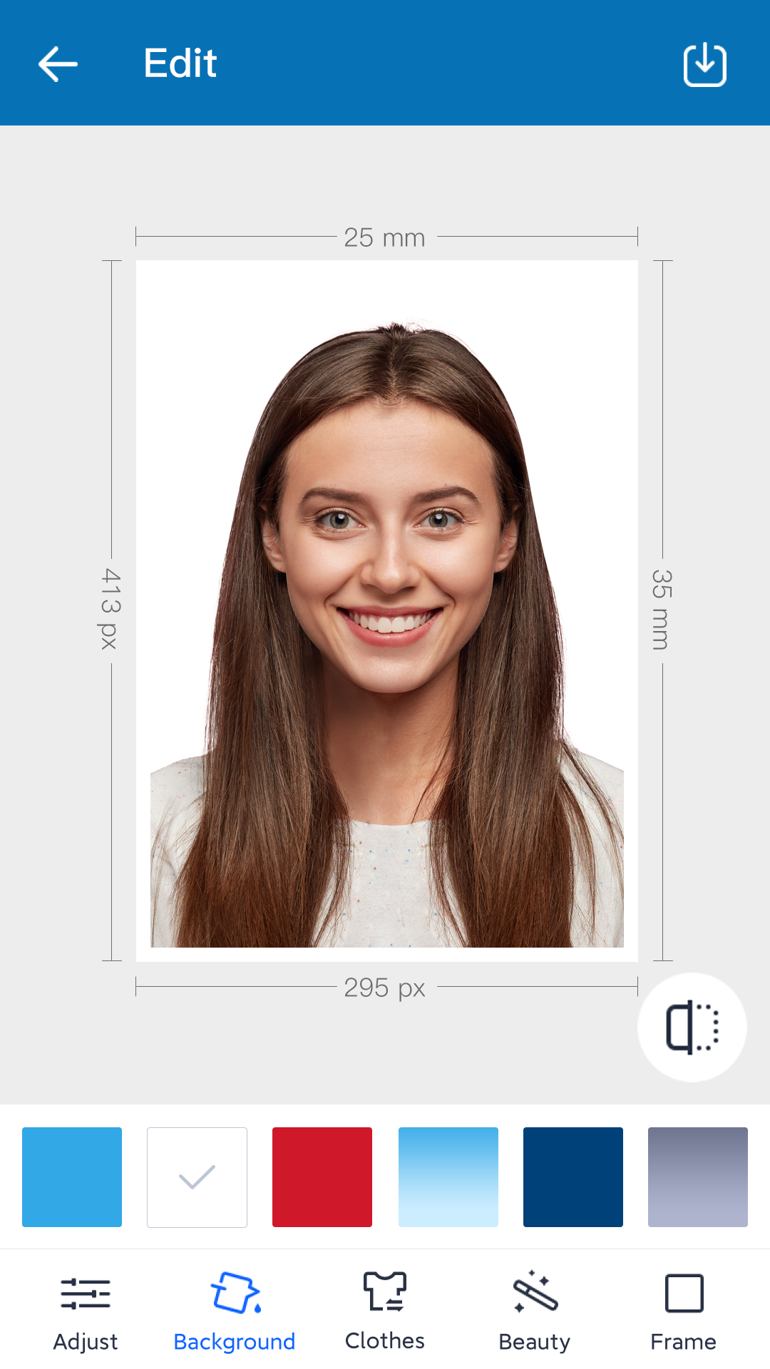 اسکرین شات 2 برنامه ID Photo & Passport Portrait