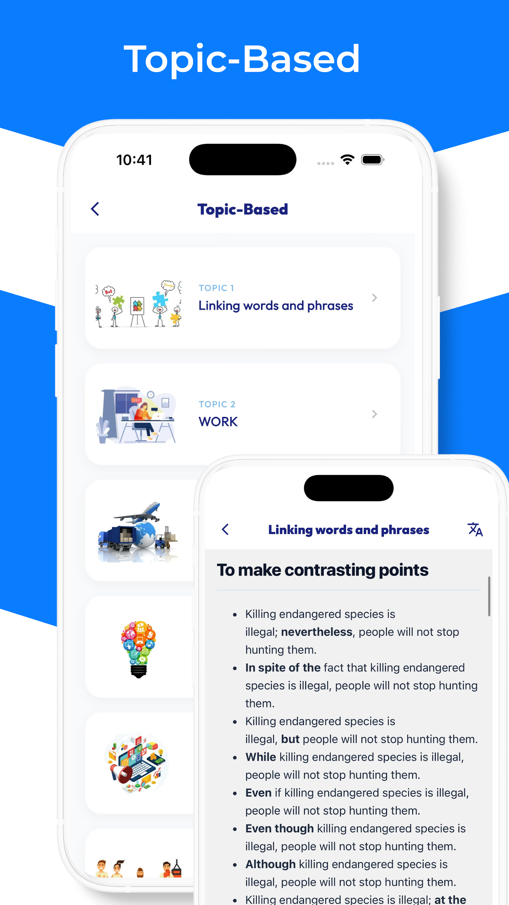 اسکرین شات 5 برنامه IELTS Vocabulary PRO