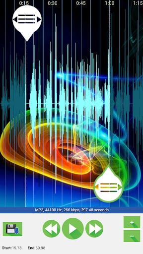 اسکرین شات 2 برنامه Mp3 Cutter & Merger