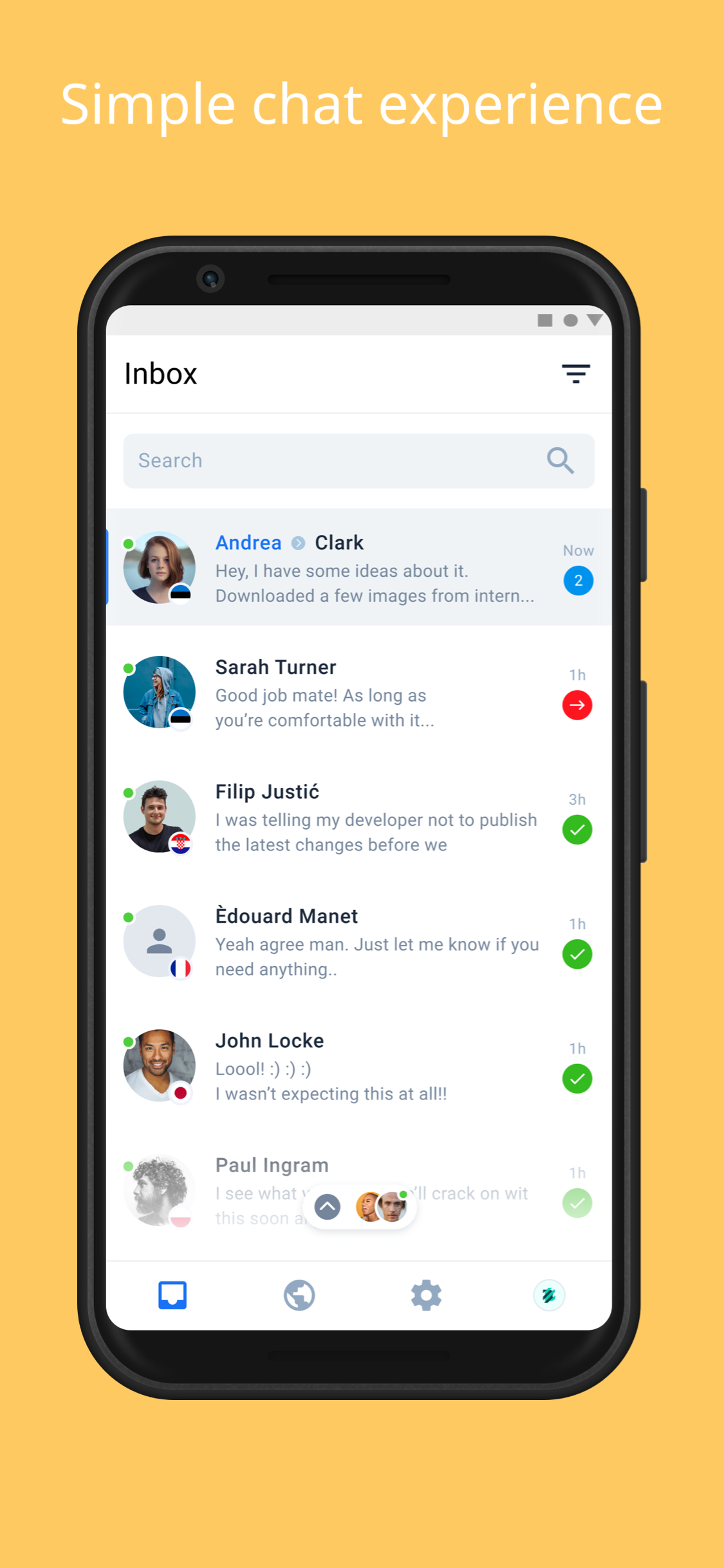 اسکرین شات 2 برنامه Crisp