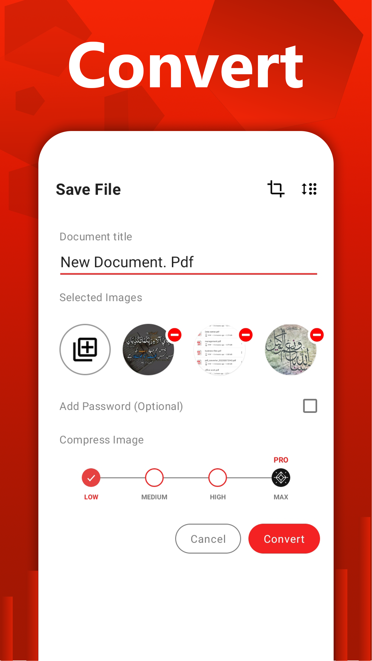 اسکرین شات 2 برنامه PDF Maker - Image to PDF