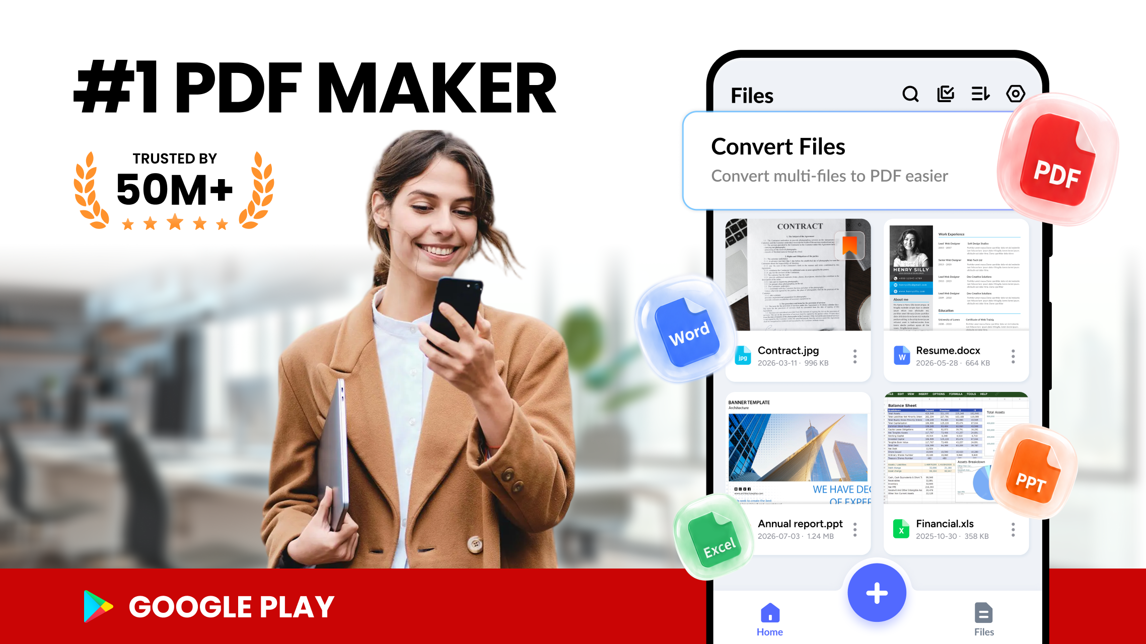 اسکرین شات 1 برنامه Image to PDF - PDF Maker
