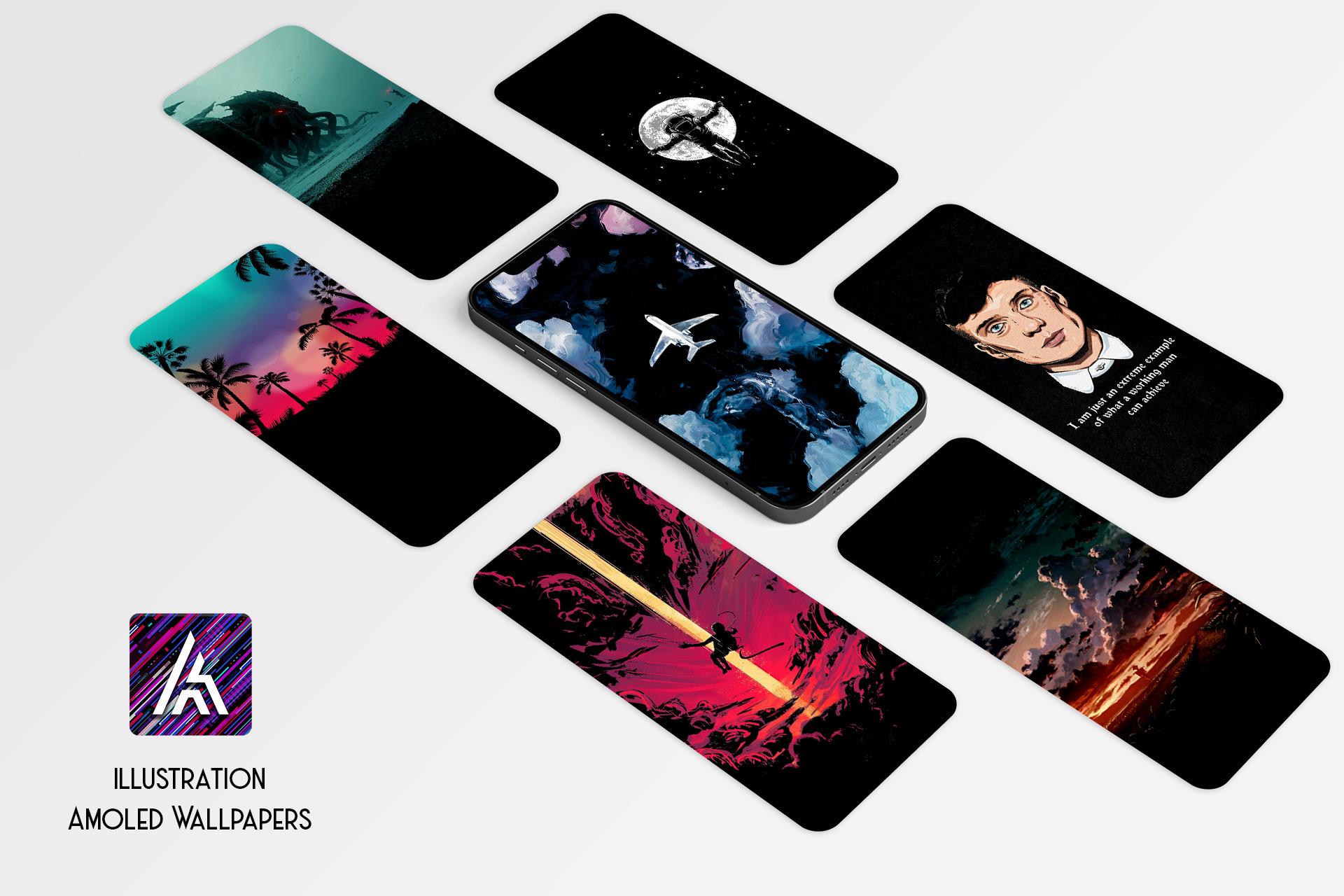 اسکرین شات 5 برنامه Amoled.in - Black Wallpapers