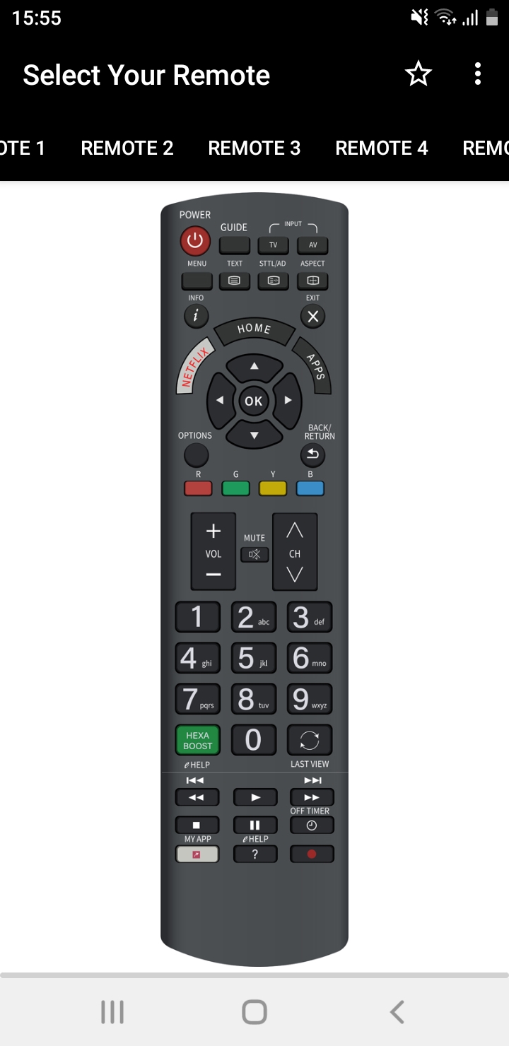 اسکرین شات 2 برنامه Panasonic TV Remote