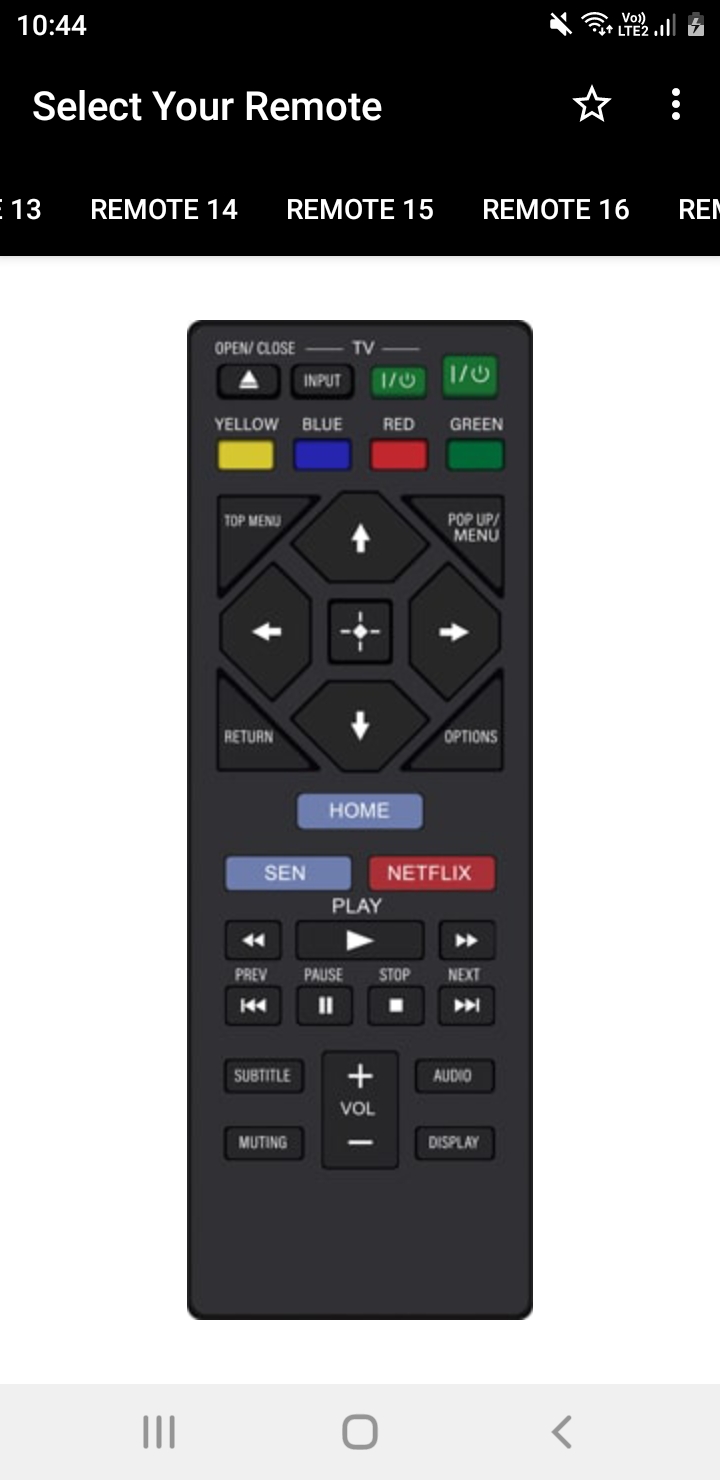 اسکرین شات 8 برنامه Sony TV Remote