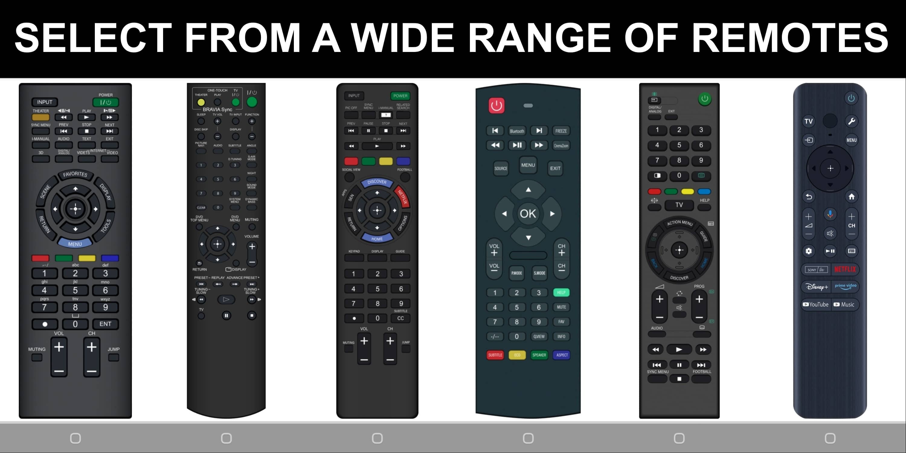 اسکرین شات 5 برنامه Sony TV Remote