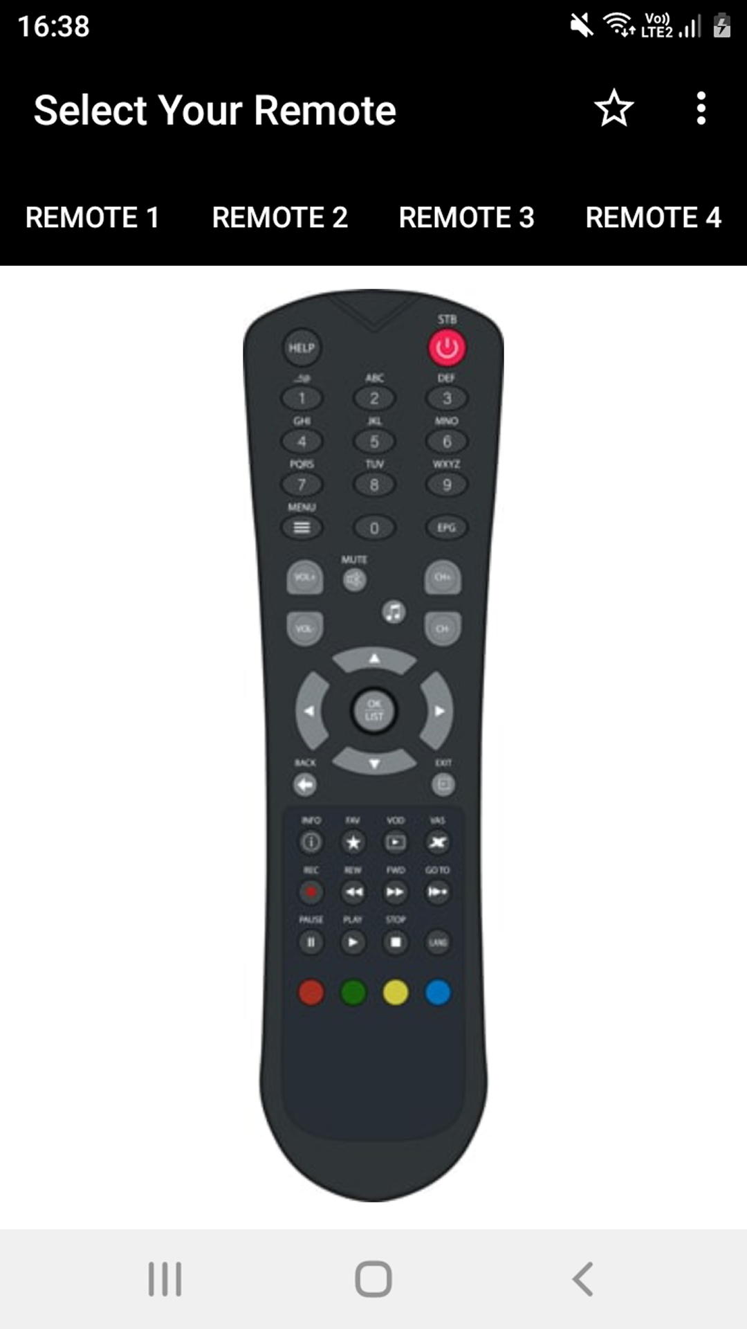 اسکرین شات 1 برنامه Nxt Digital Remote Controller