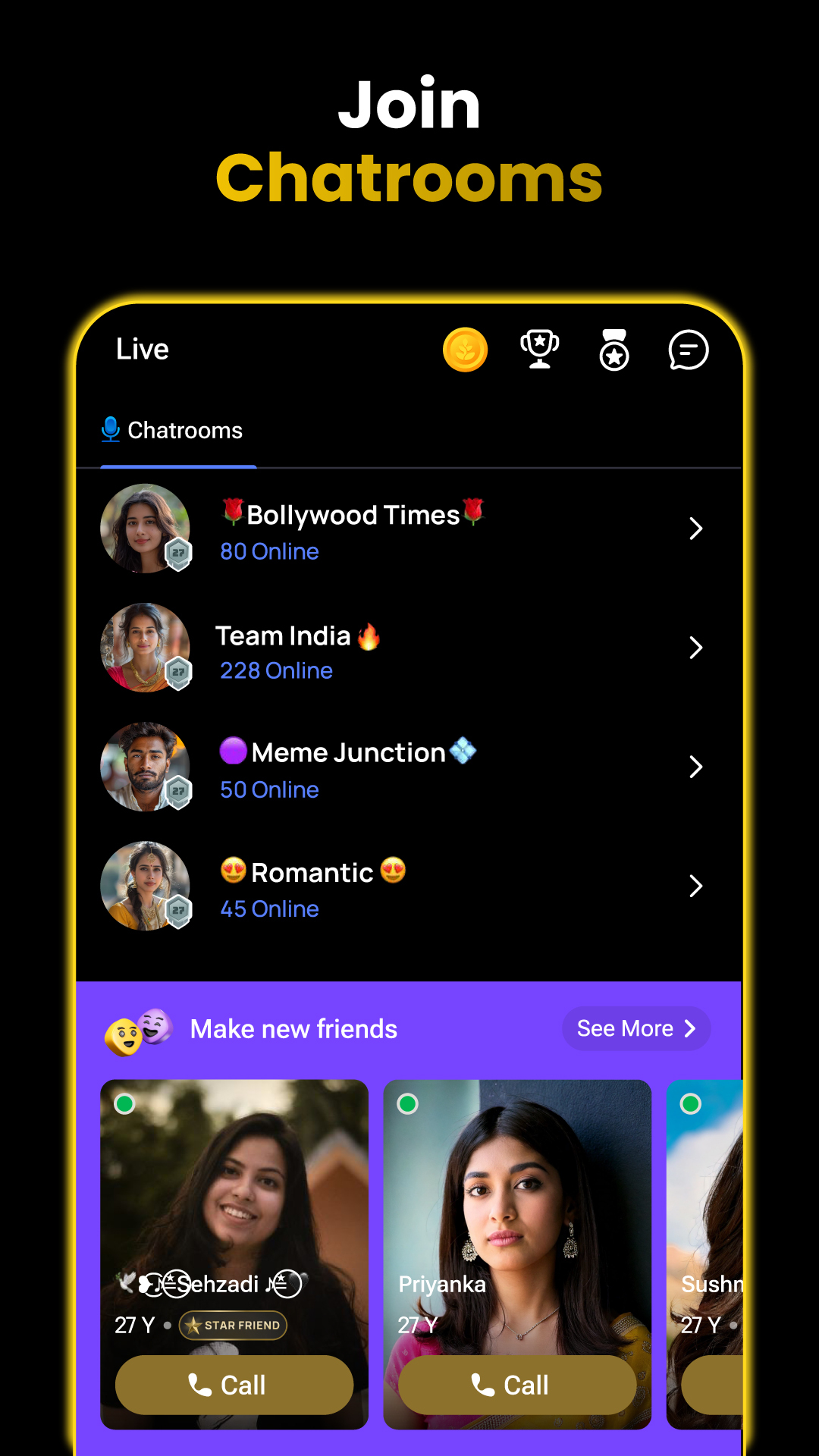 اسکرین شات 5 برنامه ShareChat Status, Video & Live