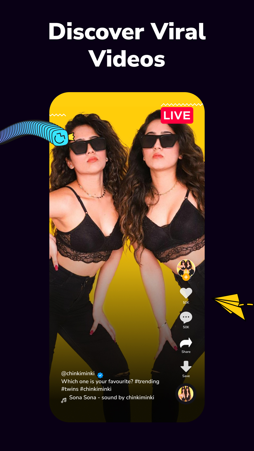 اسکرین شات 3 برنامه Moj: Free Short Drama & Reels